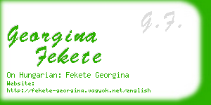 georgina fekete business card
